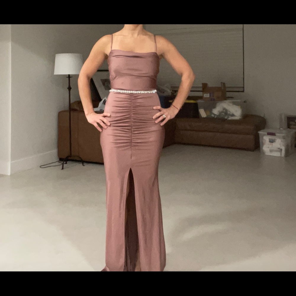 Mauve spandex dress